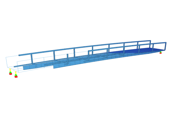 How to Model a Steel Footbridge Using Text Input