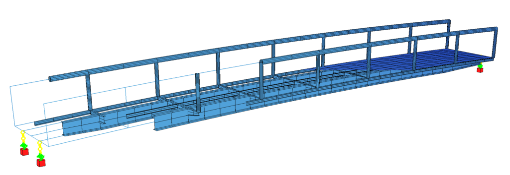 Tutorial - Model a Steel Footbridge Using Text Input