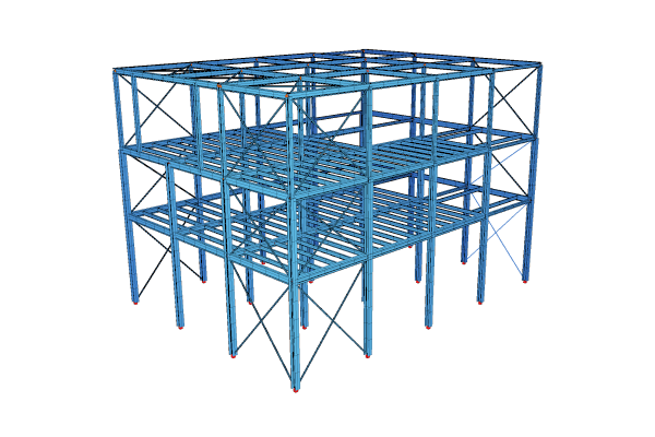 Model a Steel Building in SOFiPLUS