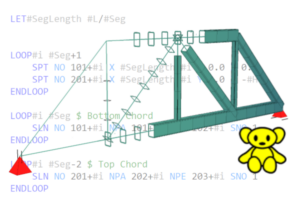 Model and Parametrise a Truss Using the Text Input