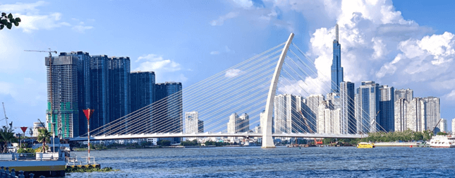 Figure 10. Thu Thiem 2 Bridge, Ho Chi Minh City, Vietnam (photo WSP)