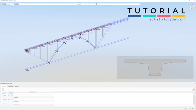 Tendon Manager in SOFiSTiK 2025