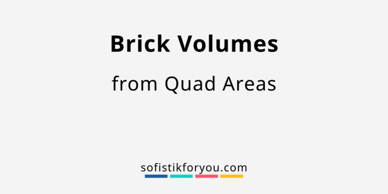 Brick Volumes from Quad Areas